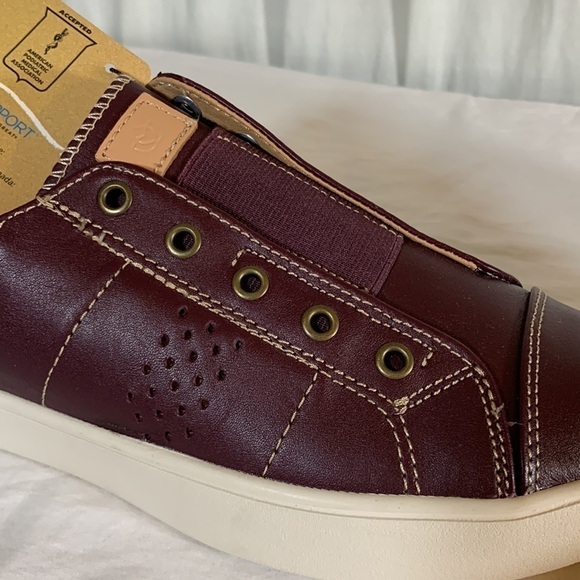 NWT Spenco Malibu Orthopedic Comfort Laceless Leather Slip-On Sneakers, 7.5B - Picture 7 of 8